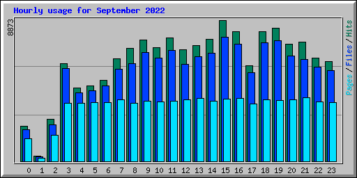 Hourly usage for September 2022