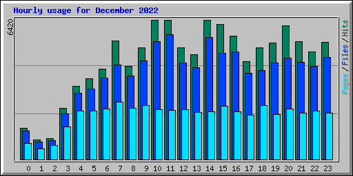 Hourly usage for December 2022
